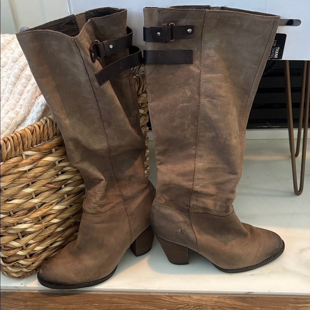 Aldo Distressed Slouch Boots